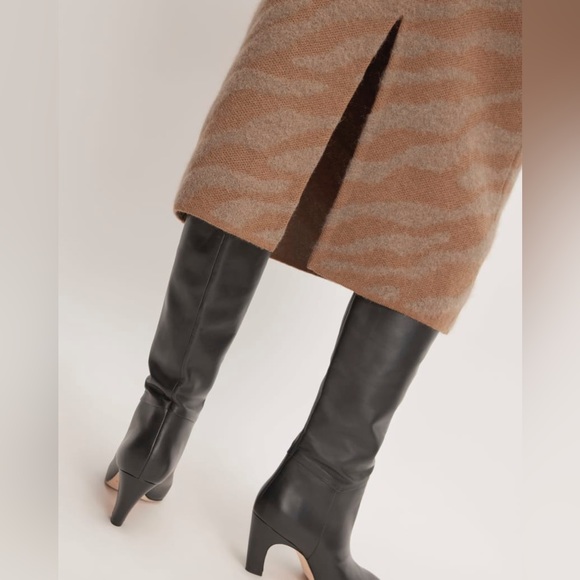 EVERLANE The Alpaca Tiger Jacquard Skirt XS - Picture 4 of 8